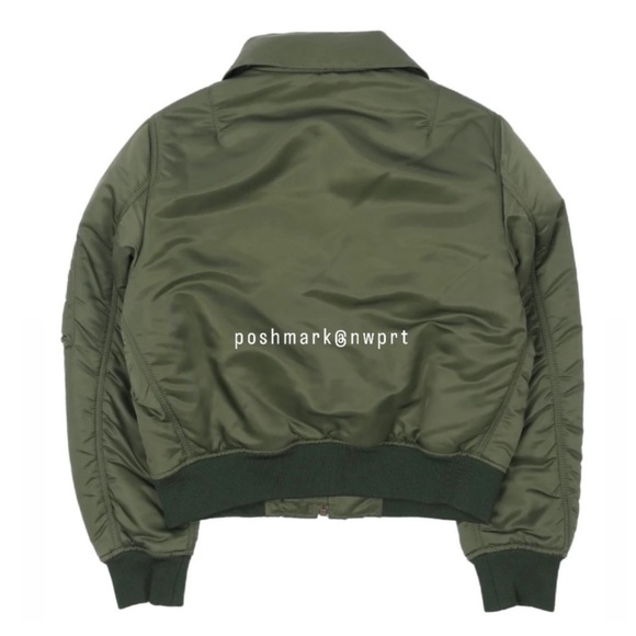 BALENCIAGA 🍊 Flight Jacket Scarf Neck Satin Bomber Olive Green 34 XS 0 2 - Picture 7 of 15